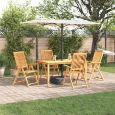 vidaXL Set de masă pentru grădină 5 pcs Maro lemn masiv de acacia 3375619