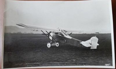 Fotografie, Aeroplan turistic Fiat A.S.1, perioada interbelica foto