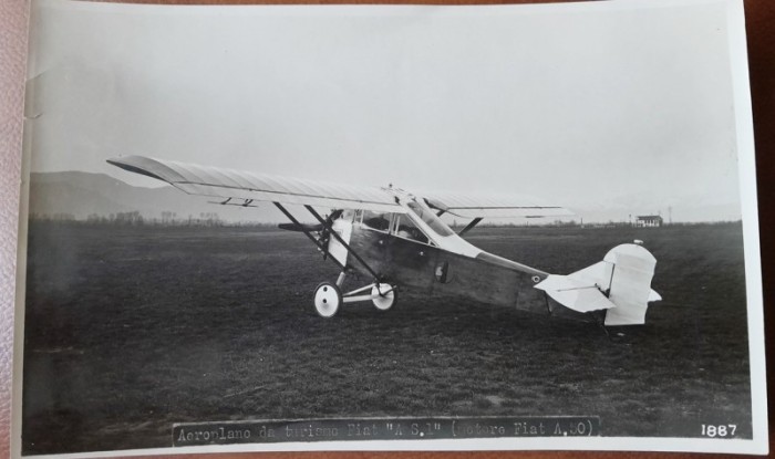 Fotografie, Aeroplan turistic Fiat A.S.1, perioada interbelica