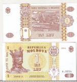 Bancnota Moldova 1 Leu 1994 UNC BNK BN Moldova - Colectie Numismatica