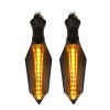 Semnalizatoare LED Secventiale Moto Scuter Bicicleta Electrica Streetbike 12V, Set 2 Bucati