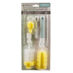 Set de 6 perii pentru curatarea a biberoanelor si a tetinelor foto