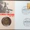 GERMANIA - FDC SI MONEDA UNC - 2 MARK 1988, LIT J, LUDWIG ERHARD 1897-1977