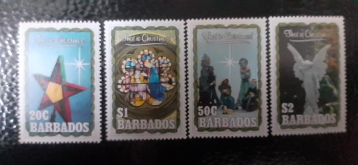 Barbados-Craciun 1990-arta,figurine -serie completa nestampilate MNH(W 2)