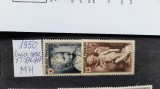 1950-Franta- YT=876-877 c.set MH, Nestampilat