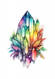 Cumpara ieftin Sticker decorativ Crystal, Multicolor, 78 cm, 3766ST, Oem