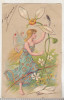 Bnk cp Franta - Felicitare - circulata 1905 - Blanc 5 centimes 1900, Printata