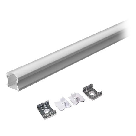 Profil aluminiu pentru banda led 2m V-tac 17.2mm x 15.5mm alb