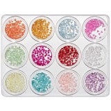 Cumpara ieftin Kit nail art - triunghiuri sidefate, 12 buc, INGINAILS
