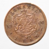 Moneda 1 Ban 1900, Rom&acirc;nia, Detalii Frumoase - Colecție Numismatică