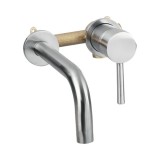 Cumpara ieftin Baterie Lavoar Incastrata Crom Mat Differnz, Alama, Monocomanda, Pipa Fixa, 246mm