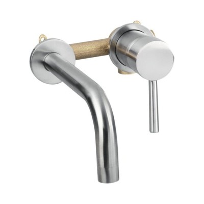 Baterie lavoar &amp;icirc;ncastrată crom mat &amp;ndash; Baie modernă foto