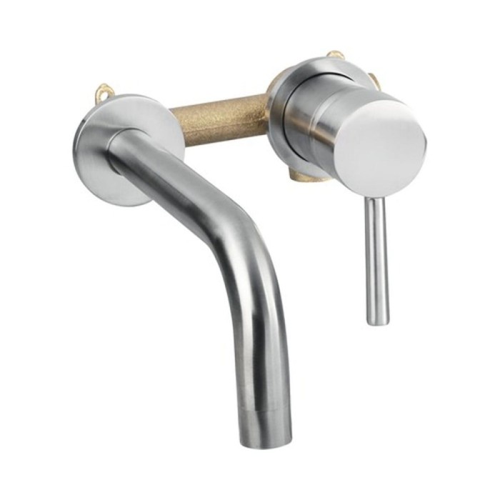 Baterie lavoar &icirc;ncastrată crom mat &ndash; Baie modernă