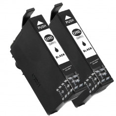 Set 2 cartuse compatibile Epson T2991XL, Epson 29XL, Negru