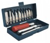 Cutit modelat de precizie cu 13 lame diferite, 3 manere, carcasa cu banda magnetica, Oem