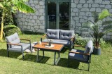 Cumpara ieftin Set de gradina Tivoli Gri 129.5x74.5x74.5 cm
