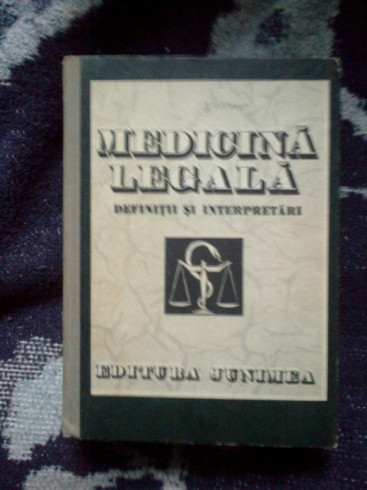 w0d TEODOR CIORNEA - MEDICINA LEGALA -definitii si interpretari