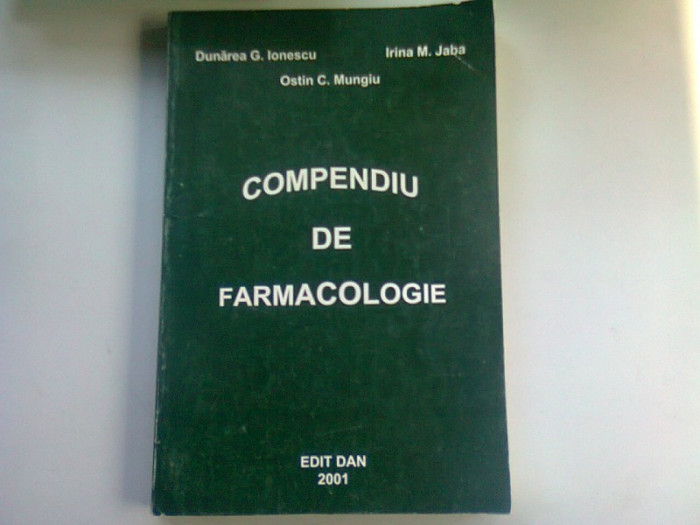 COMPENDIU DE FARMACOLOGIE - DUNAREA G. IONESCU
