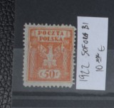 TS23 - Timbre serie Polonia - 1922 **