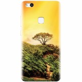 Husa silicon pentru Huawei P10 Lite, Hill Top Tree Golden Light