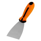 Spaclu de zidarie 63 mm din otel inoxidabil, cu maner bi-material ergonomic