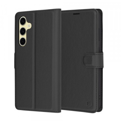 Husa pentru Samsung Galaxy S24 FE S721, Techsuit, Leather Folio, Neagra foto
