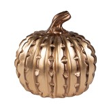 Cumpara ieftin Dovleac decorativ ceramica aurie 14x14 cm