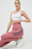 Cumpara ieftin Adidas Performance leggins de alergare DailyRun culoarea roz, cu imprimeu