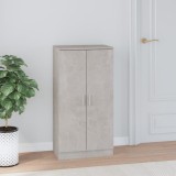 VidaXL Pantofar, gri beton, 55x35x108 cm, lemn prelucrat