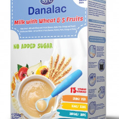 Cereale Grau & Fructe cu lapte 6m+, 250g, Danalac