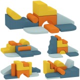 AIYAPLAY Set 9 Piese Joaca Moale Copii 3-6 Ani Catifea Spuma Interactive