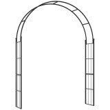 Arcada metalica, pergola, pentru gradina, 153x40x210 cm GartenVIP DiyLine, ART