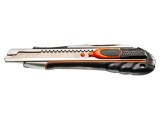 Cuțit de precizie NEO TOOLS 18mm, lamă ruptibilă, m&acirc;ner ABS și TPR