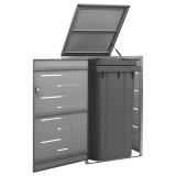 Cumpara ieftin Magazie pentru pubelă unică, 69x77,5x112,5 cm, oțel inoxidabil
