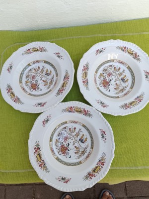 Portelan englezesc ADAMS, lot de 3 farfurii adanci foto