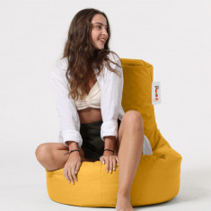 Fotoliu puf, Bean Bag, Ferndale Lina, 70 x 80 cm, poliester impermeabil, galben