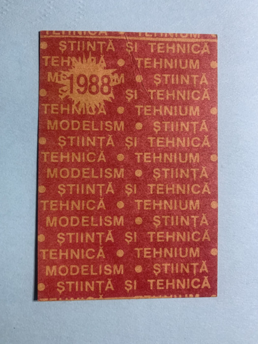 Calendar 1988 știința și tehnica