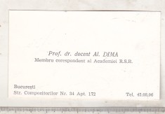 bnk div Carte de vizita cu felicitare olografa - Alexandru Dima