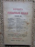 Revista Fundatiilor Regale Anul I IANUARIE 1934 Nr. 1