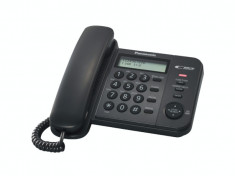 Telefon Analogic Panasonic TS560FXB Afisaj LCD Caller ID Negru foto