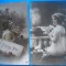 HOPCT 1841 PORUMBEL-COPII-ROMANTICA-FRANTA-LOT 2 CARTI POSTALE VECHI-CIRCULATE