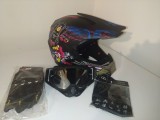 Cumpara ieftin Set casca moto-atv-trotineta-enduro+Ochelari+Manusi+Cagula ,marimi disponibile S,M si L