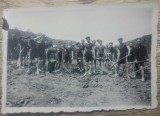 Clasa de elevi militari in aer liber// fotografie perioada interbelica, Romania 1900 - 1950, Portrete