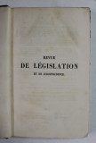 REVUE DE LEGISLATION ET DE JURISPRUDENCE , TOME PREMIER , 1849 , PAGINA DE TITLU CU DEFECT DE TIPAR *