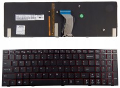 Tastatura laptop pentru Lenovo Y500 Y510P taste rosii cu rama foto