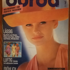 Revista moda vintage cu tipare Burda 1991