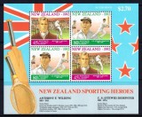New Zealand 1992 - Sport, sportivi, bloc neuzat