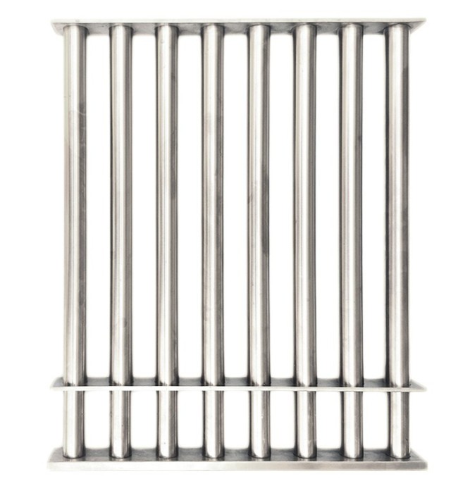 Grilă magnetică 400 x 400 mm cu 8 tuburi - curățare ușoară