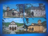 HOPCT LOT 3974 - 4 CARTI POSTALE-MANASTIREA COZIA -JUD- VALCEA-CIRCULATE, Circulata, Printata