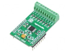 "ADAC Click Board A/D D/A Converter GPIO I2C AD5593R"